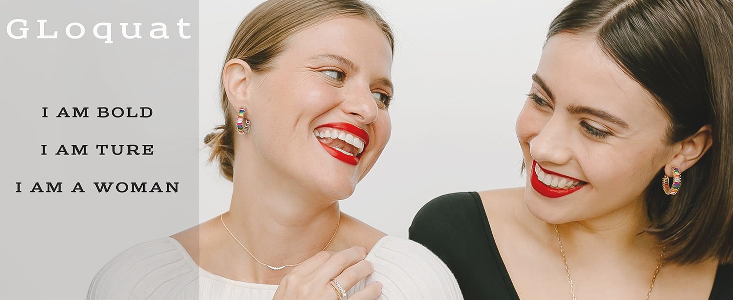 multicolored earrings