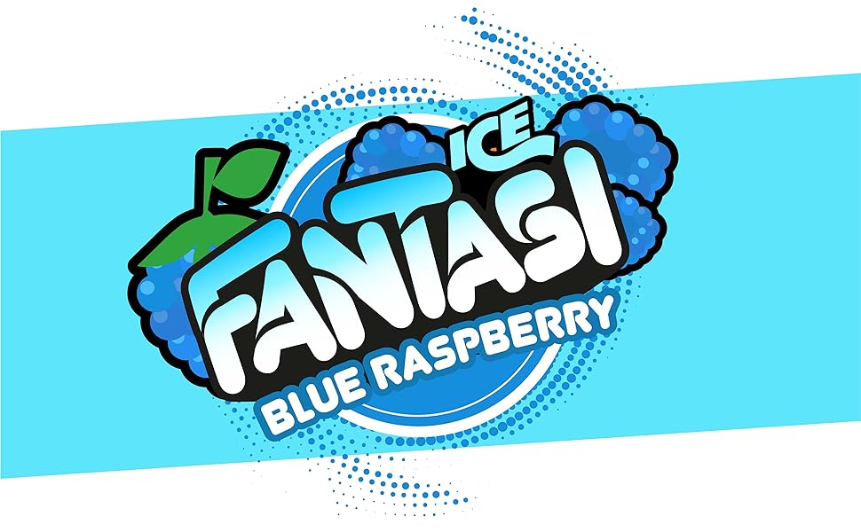 Fantasi Blue Raspberry Ice Vape Juice ELiquid 100ml Shortfill E