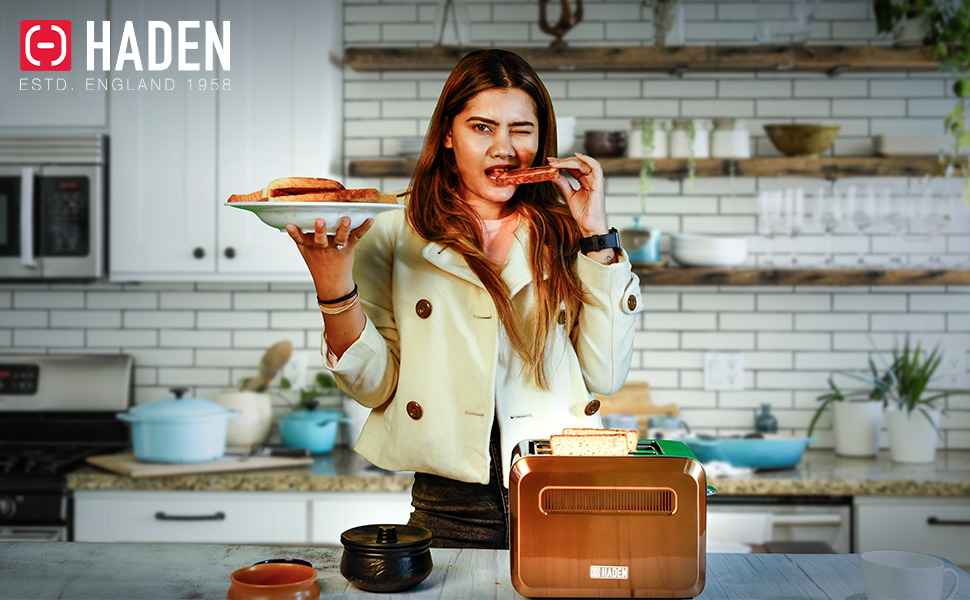 Haden Boston Copper Pyramid 2-Slice Toaster