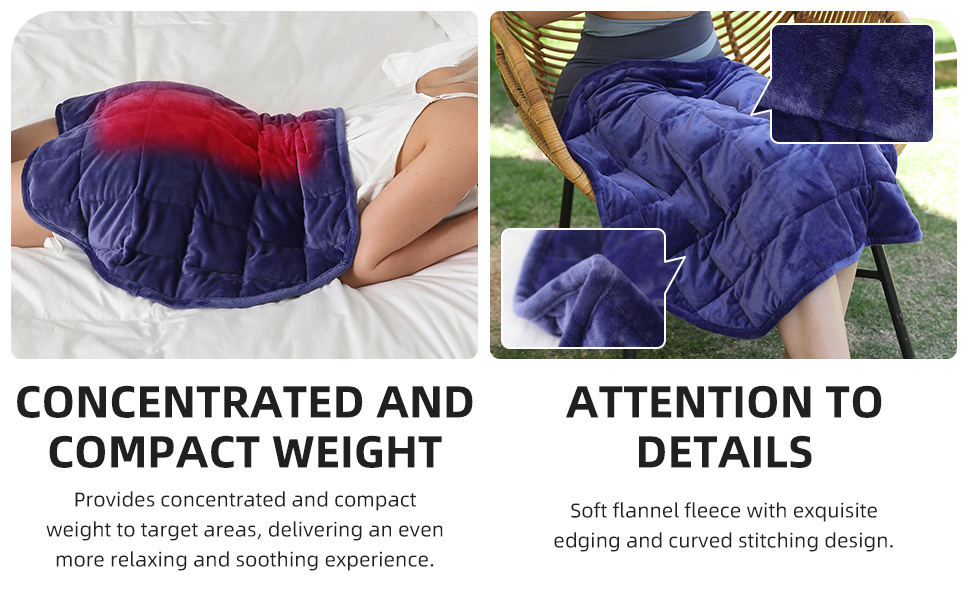 LaSyL Small Weighted Blanket, Travel Weighted Throw Blanket 7 lbs for Calming