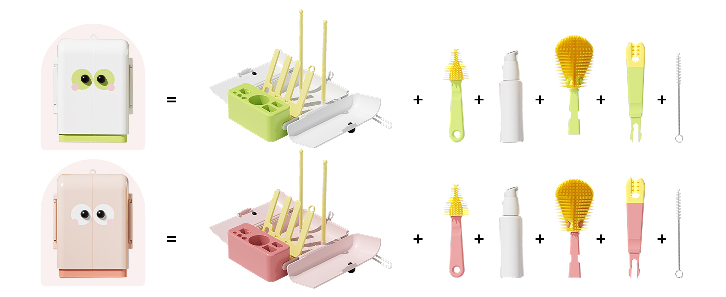 bottle cleaner brush set