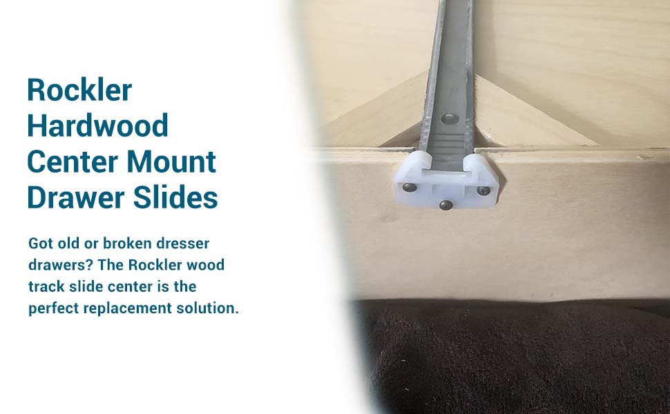 Rockler Hardwood Center Mount Drawer Slides Wooden Drawer Track Features Classic “T” Shaped