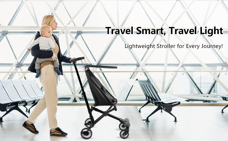 Travel Smart, Travel Light Lightweight Stroller for Every Journey!
