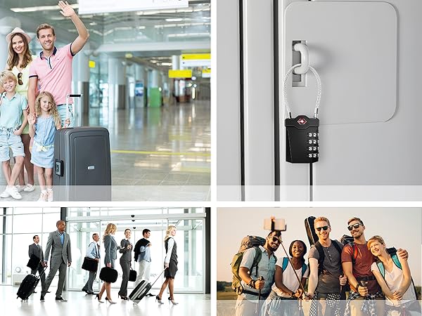 Amazon.com: ZHEGE TSA Approved Locks for Luggage, Cable