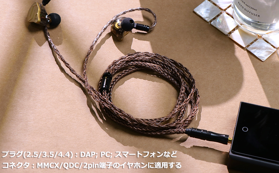 Amazon | LINSOUL TRIPOWIN Amber 32 AWG ハイエンドOFCイヤホン