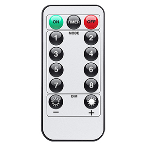 Wireless remote control 8 light modes 10 levels of light brightness