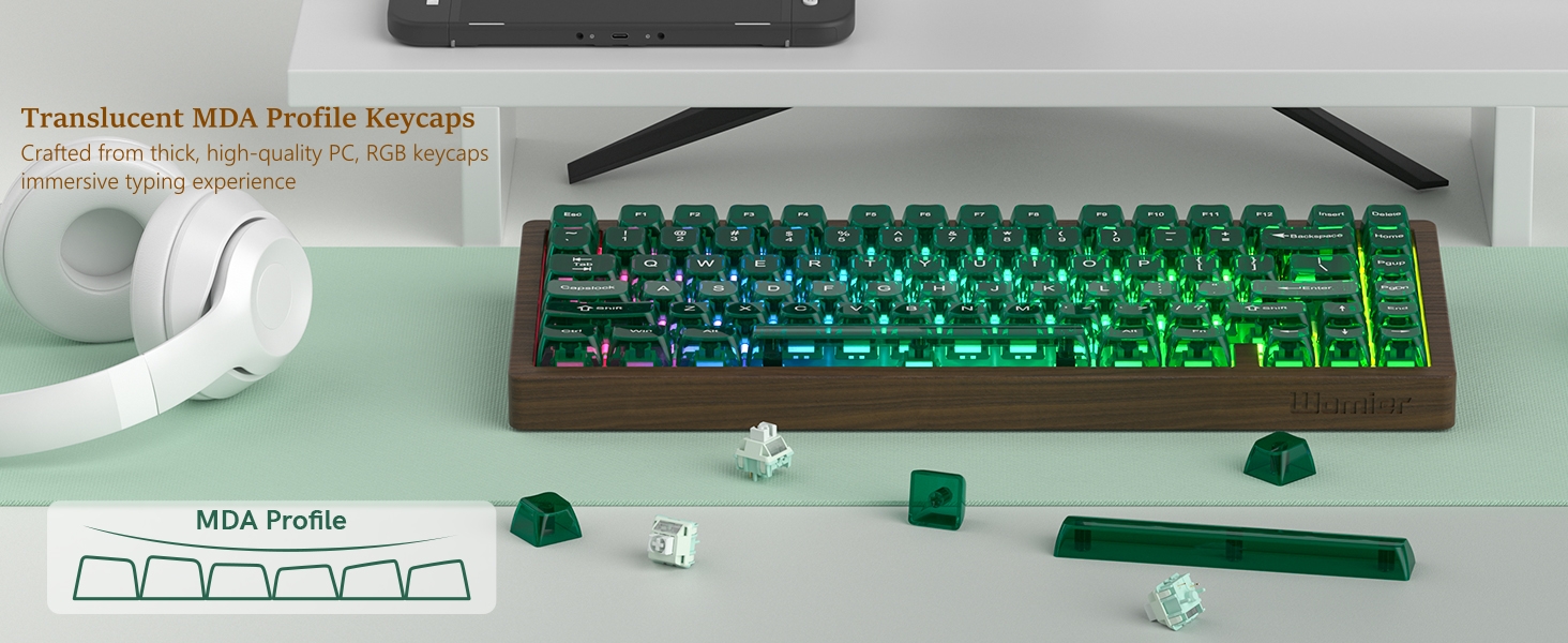 keyboard 75% Wireless Mechanical Custom Keyboard RGB Hot Swappable
