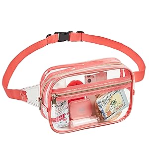Amazon.com: Clearworld Fanny Pack, Clear Fanny Pack for
