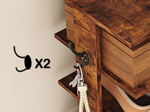 2 Sturdy Metal Hooks