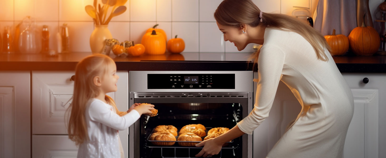 Electric Wall Oven 30 inch, Gasland Builtin 8 Cooking