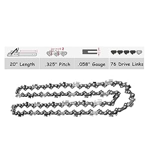 Amazon.com: 20 inches Chainsaw Chain .325