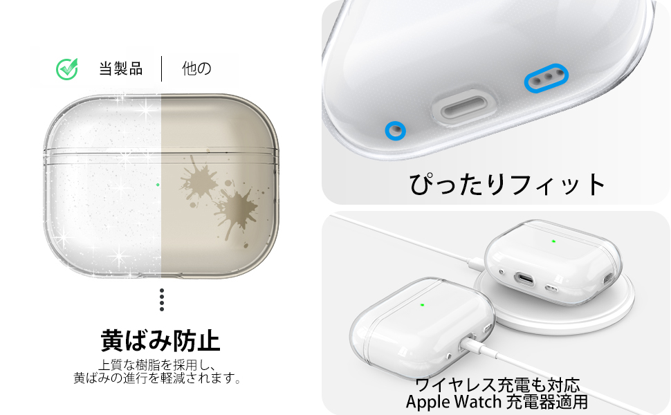 MQD83J/A AirPods Pro2 Lightning版 保護ケース付 Apple AirPods Pro 第2世代 MQD83J/A（充電ケース/Lightning
