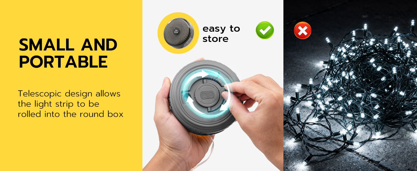 Small and portable, easy to store