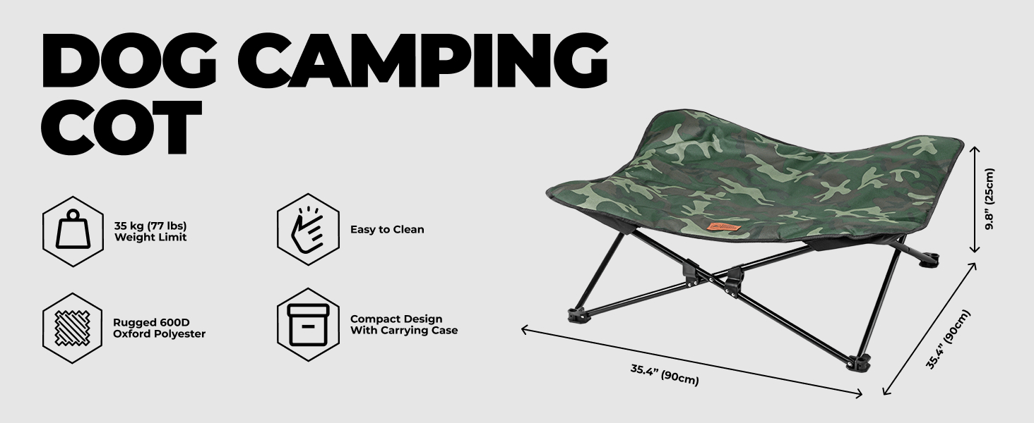 Dog camping cot