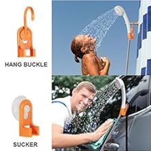 portable outdoor camping shower hiking pump