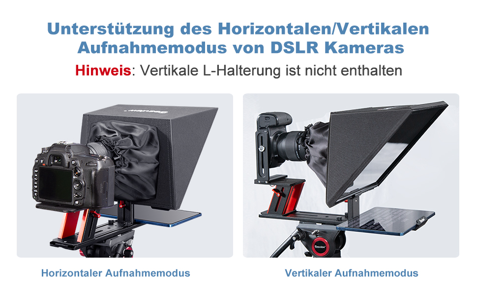 Desview TP150 Teleprompter, 15 Zoll Teleprompters aus