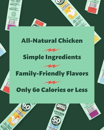 Mighty Spark Chicken Snack Sticks All Natural Chicken Simple Ingredients Keto Friendly Gluten Free