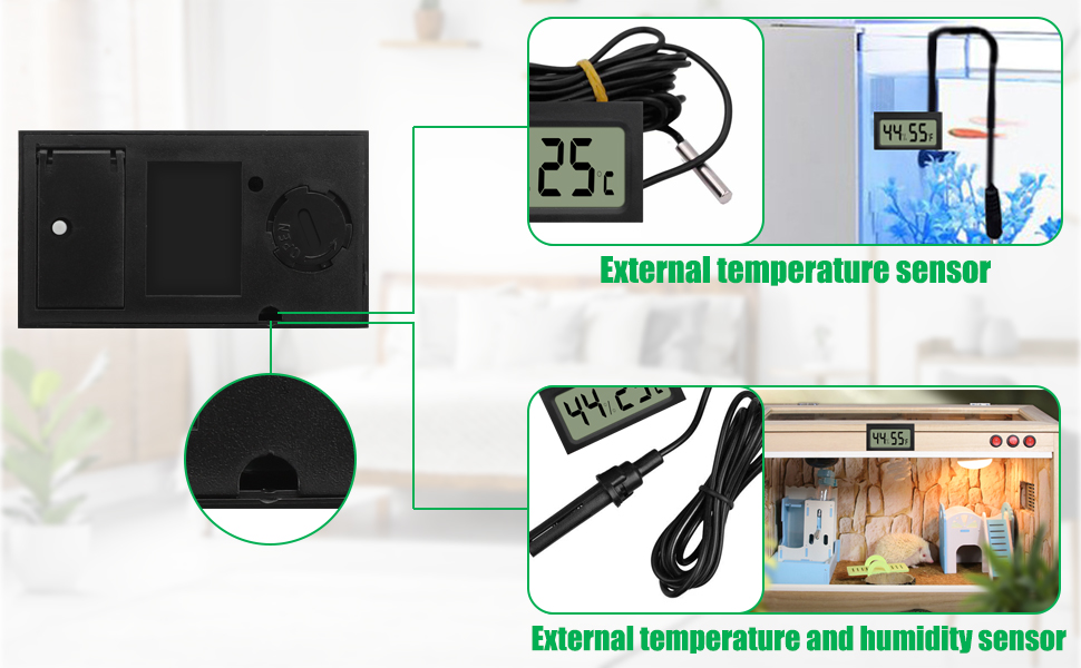 4 Pack Hygrometer Thermometer, EEEKit ℃/℉ Switchable Digital Room