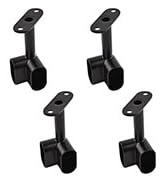 INCREWAY 2 pcs Oval Corner Closet Rod Support Bracket 90 ° Heavy Duty Wardrobe Accessories Clothe...