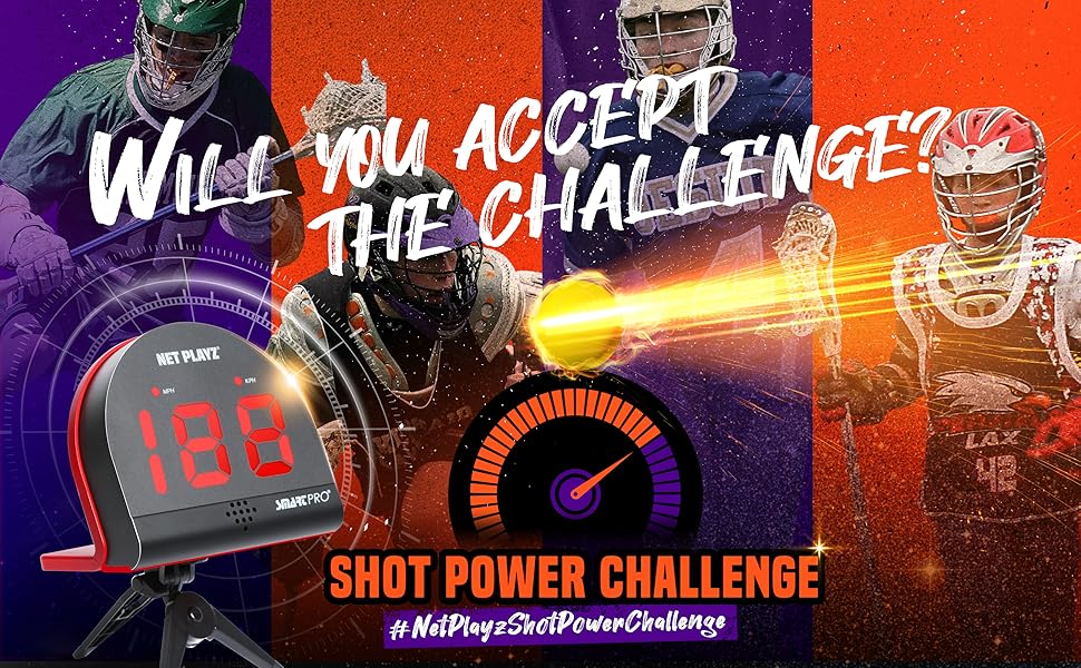 Lacrosse Radars Shot Speed Detection Sensors, Training Equipment (HandsFree