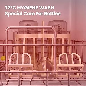 Masina de spalat vase COMFEE Mini Plus TD305-W, 3 seturi, 7 program, Touch Control, LED Display, Delay Start, Alb, Clasa F 3 Igienă