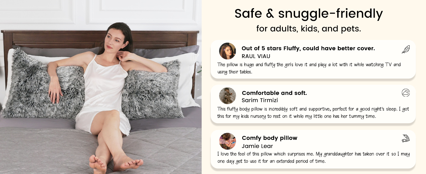 ZonLi body pillow as a bed bolster