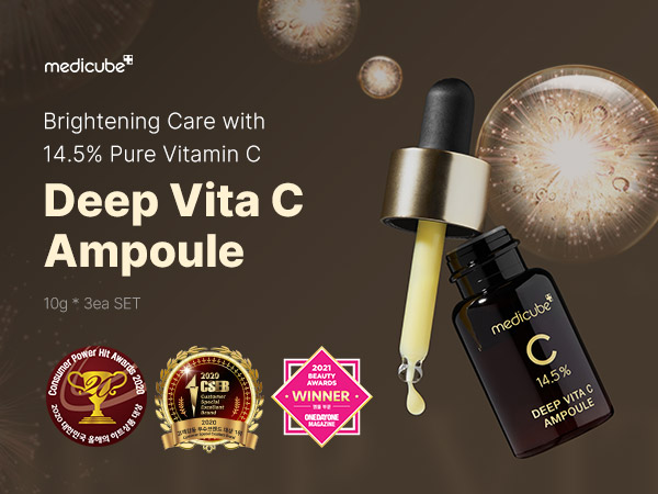 【medicube】 DEEP VITA C SERUM セット Medicube DEEP VITA C AMPOULE (pack of 3) Wholesale - Peacock