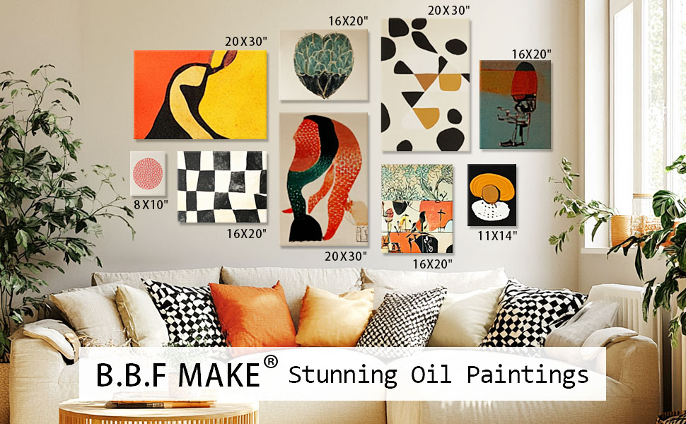 B.B.F MAKE Christmas Canvas Wall Art Santa Claus Red Sleigh