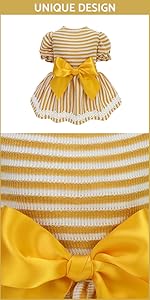 Summer Striped Dog Dress B0BX45ZPMP