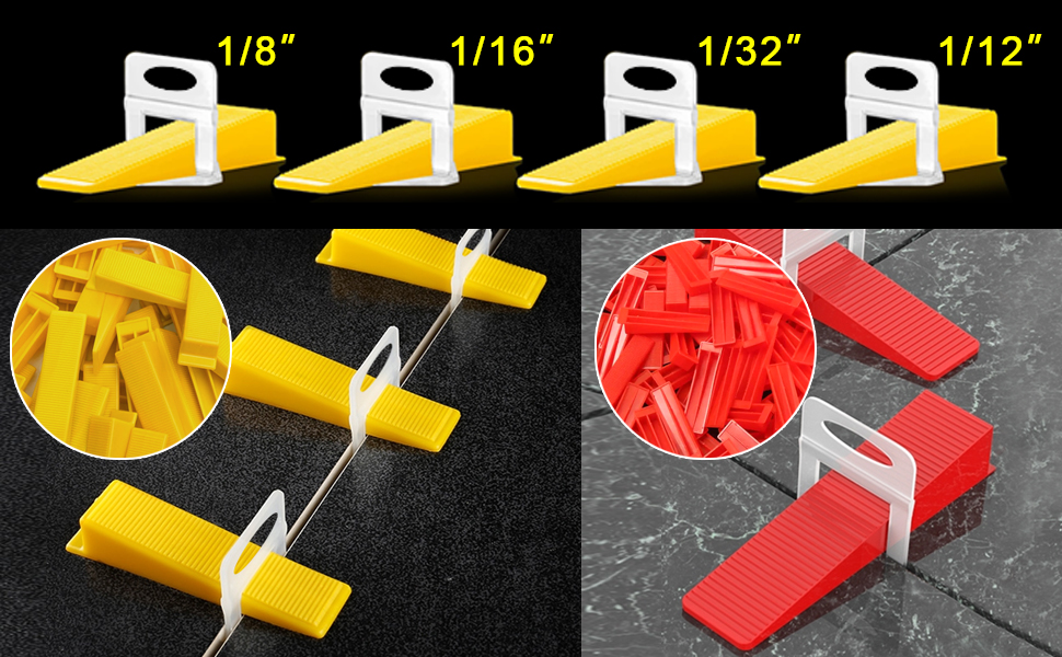 Reusable Leveling Wedges,Reusable Tile Leveling System Wedges for 1/8