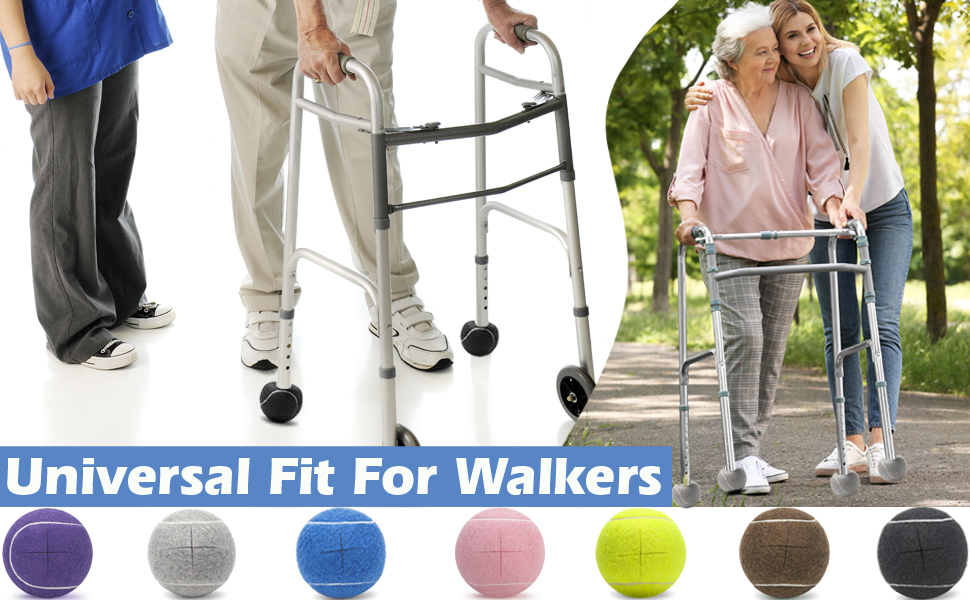 8PCS Walker Glide Balls,Precut Walker Tennis Balls for