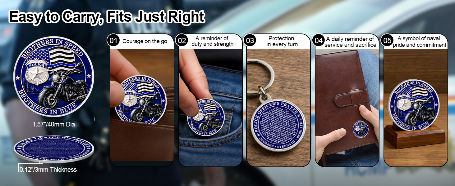 police challenge coin