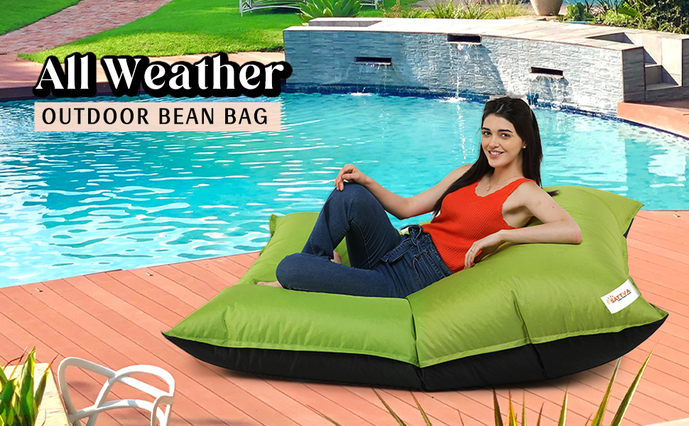 SATTVA 5.5ft All Weather Water Resistant Giant Bed Bean Bag