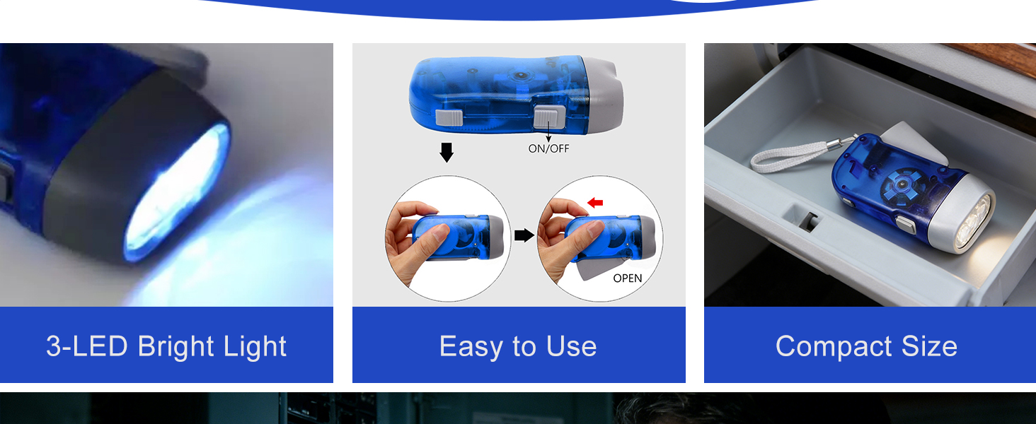 crank flashlights