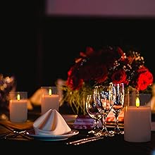 flickering flameless candles