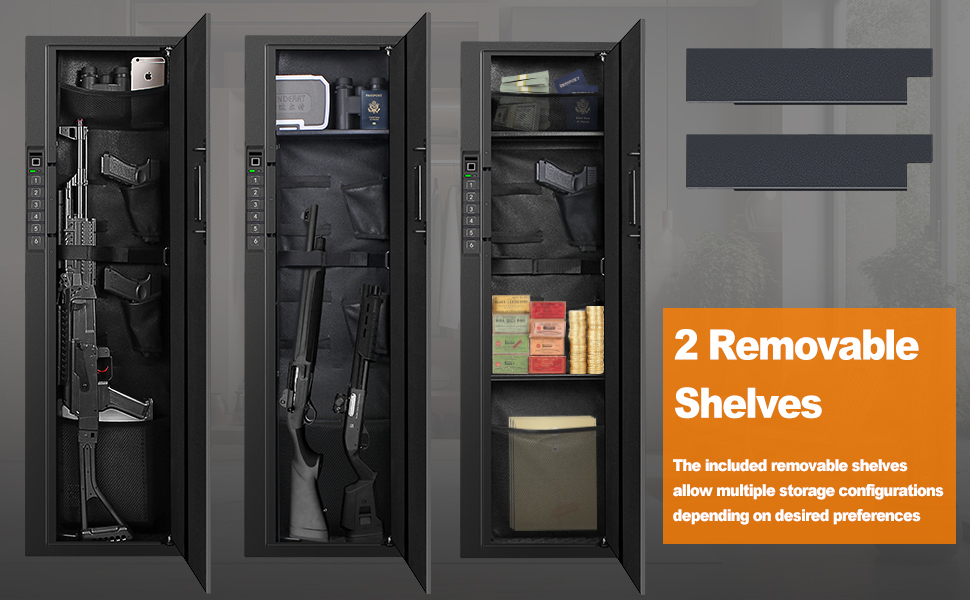 Biometric Gun Safe for Rifle, Shotguns, Pistols, Compact