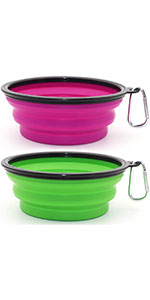Large collapsible dog bowls