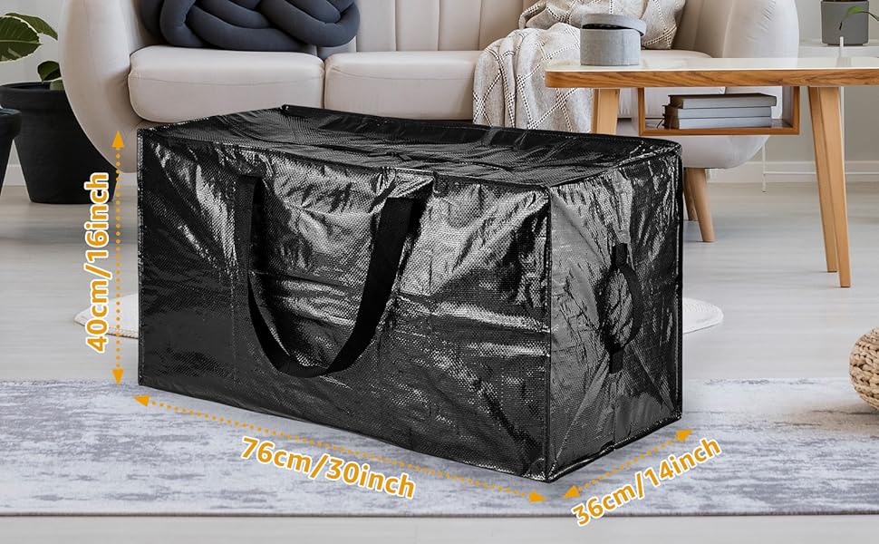 4 Pack 110L Moving Boxes Large Strong with Lid, Heavy Duty Waterproof