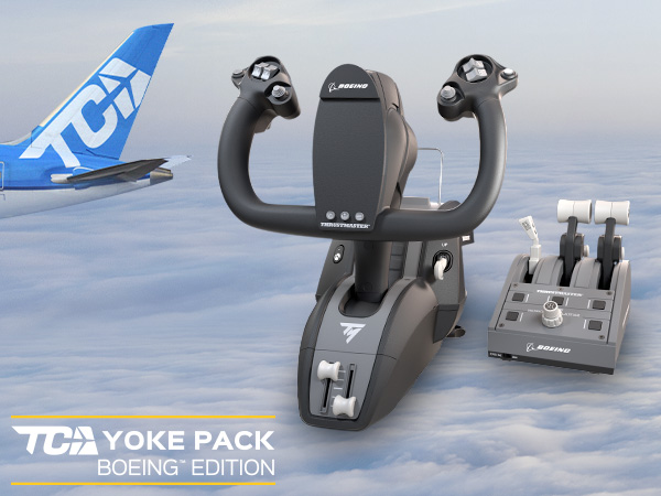 Thrustmaster TCA Yoke Pack Boeing Edition, Zestaw Wolantu i