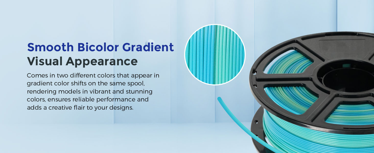 Smooth Bicolor Gradient Visual Appearance