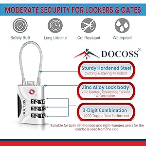 tsa lock number lock