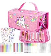 Unicorn Art Set Unicorn Toys for Girls,Arts and Crafts Drawing Activities Birthday Gift for 3 4 5...
