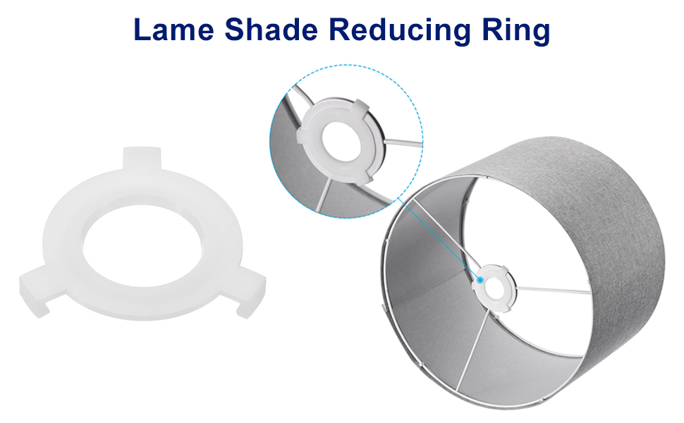 PATIKIL E27 to E14 Lamp Shade Reducing Ring, 10 Pack Lampshade Adapter