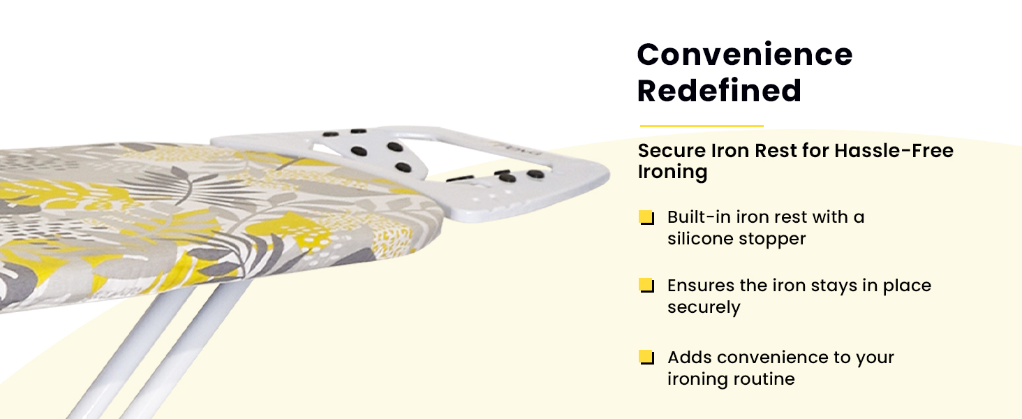 Seville,Stylish Floral ironboard,3 leg Ironboard,Anti-slip feet