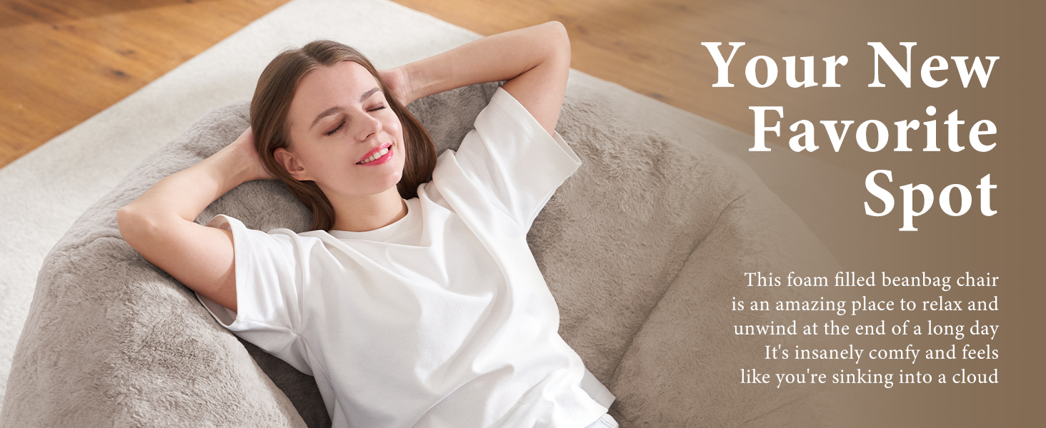 Good for rest curve for your body when lying on bean bag chair