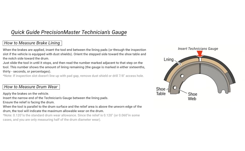 Mini Tech Gauge – 32nds Brake Pad Measuring Tool
