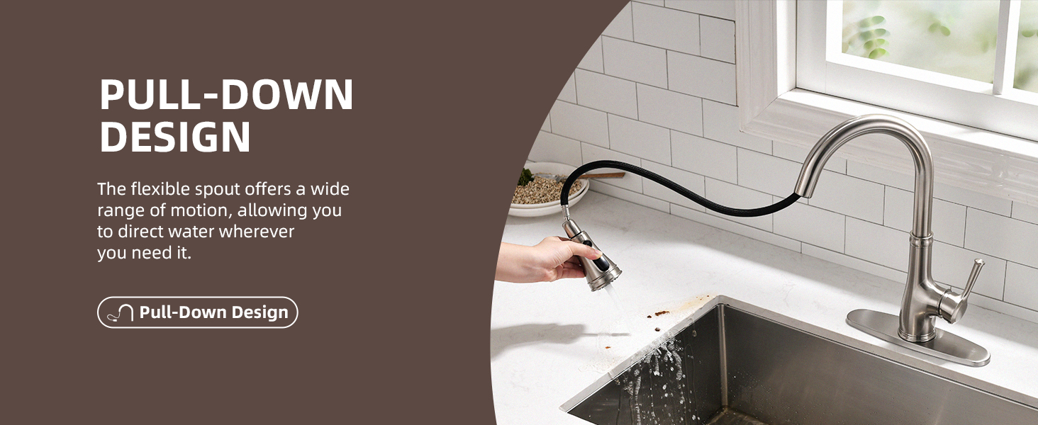 Stainless Steel Kitchen Sink Faucets