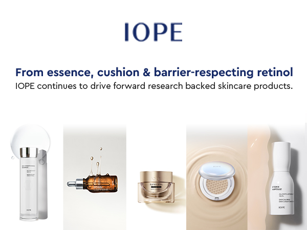 IOPE From Essence, cushion & barrier-respecting retinol