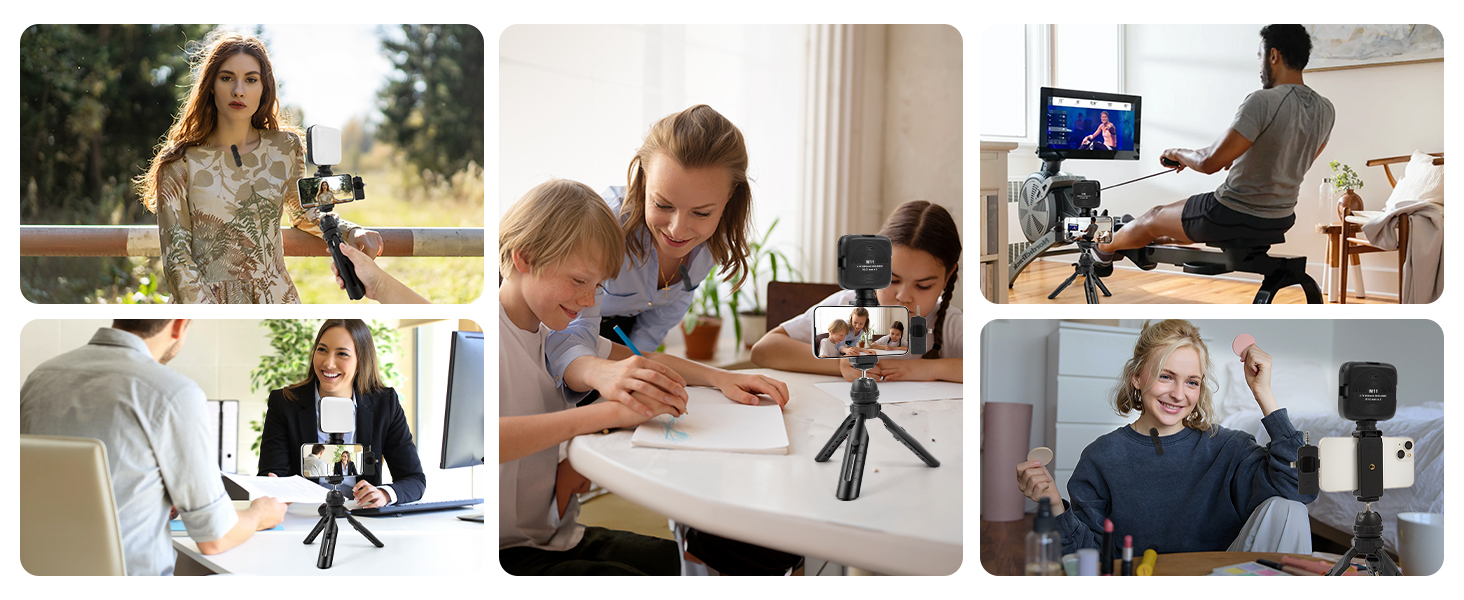 Kalofaye Vlogging Kit for iPhone, Android with Tripod