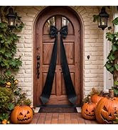 ele ELEOPTION 75x18 Inch Giant Bow Decoration Big Bows for Backdrop Room Decor Large Satin Decora...